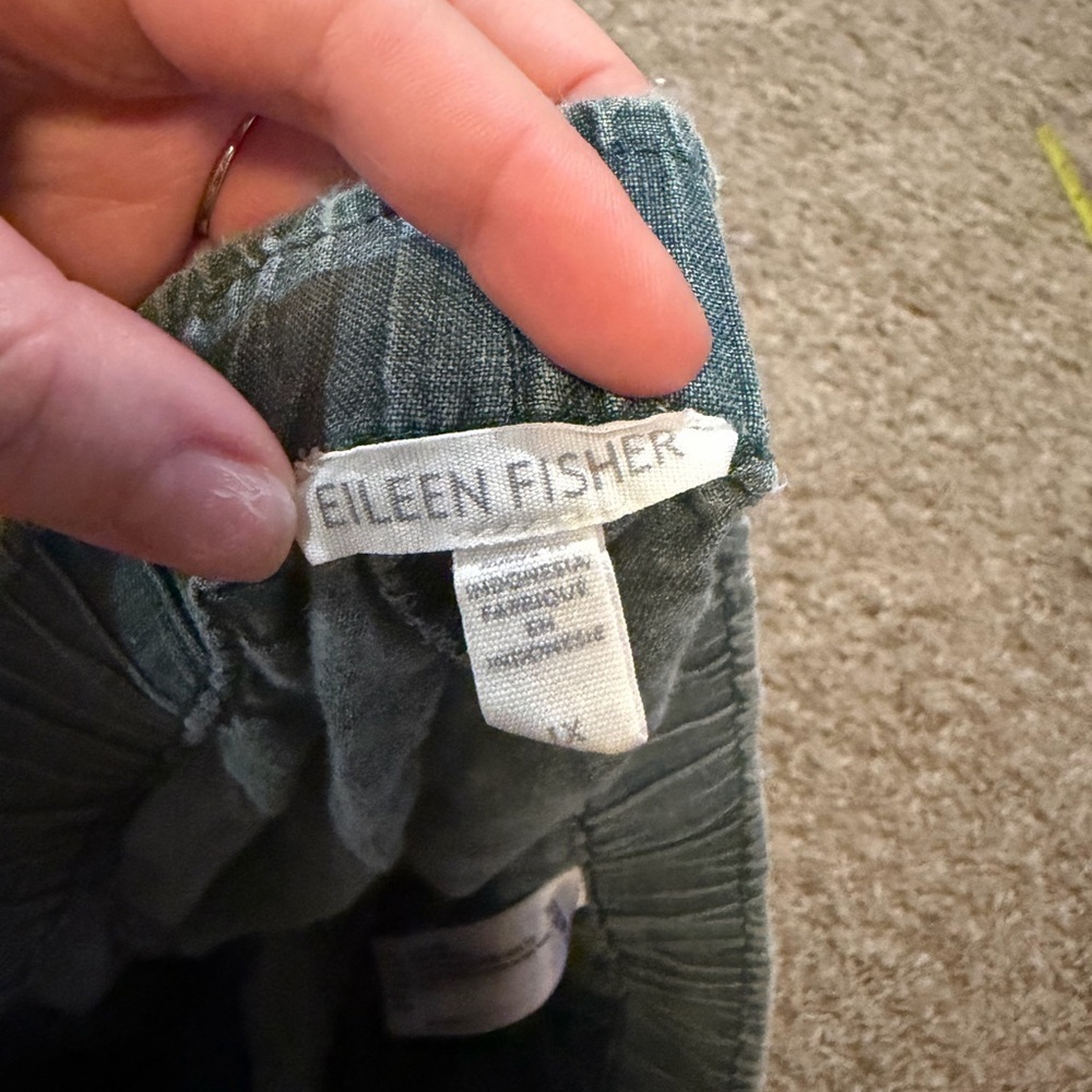Eileen Fisher Nile Organic Linen Lantern Legged Pants w/ Pockets 1X - Picture 4 of 9